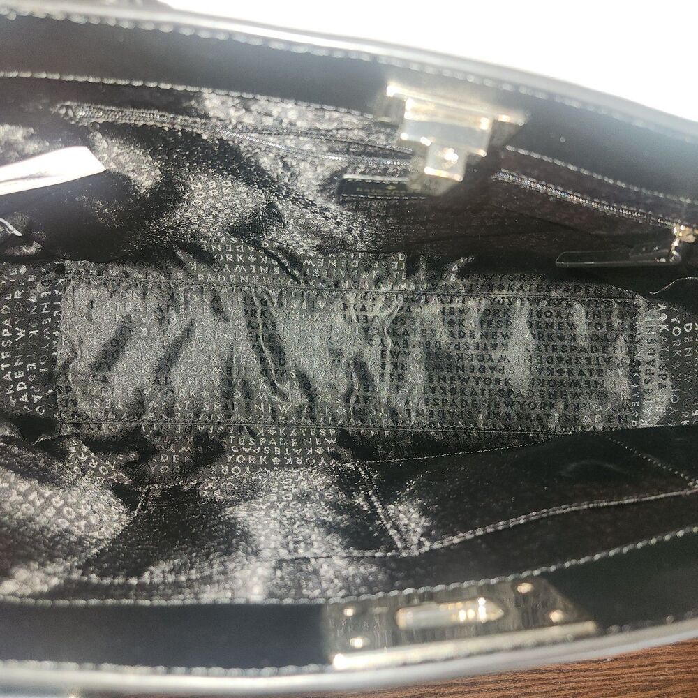 NEW Kate Spade New York Womens Kelsey Orchard Valley Leather Tote Bag Black - Picture 13 of 13